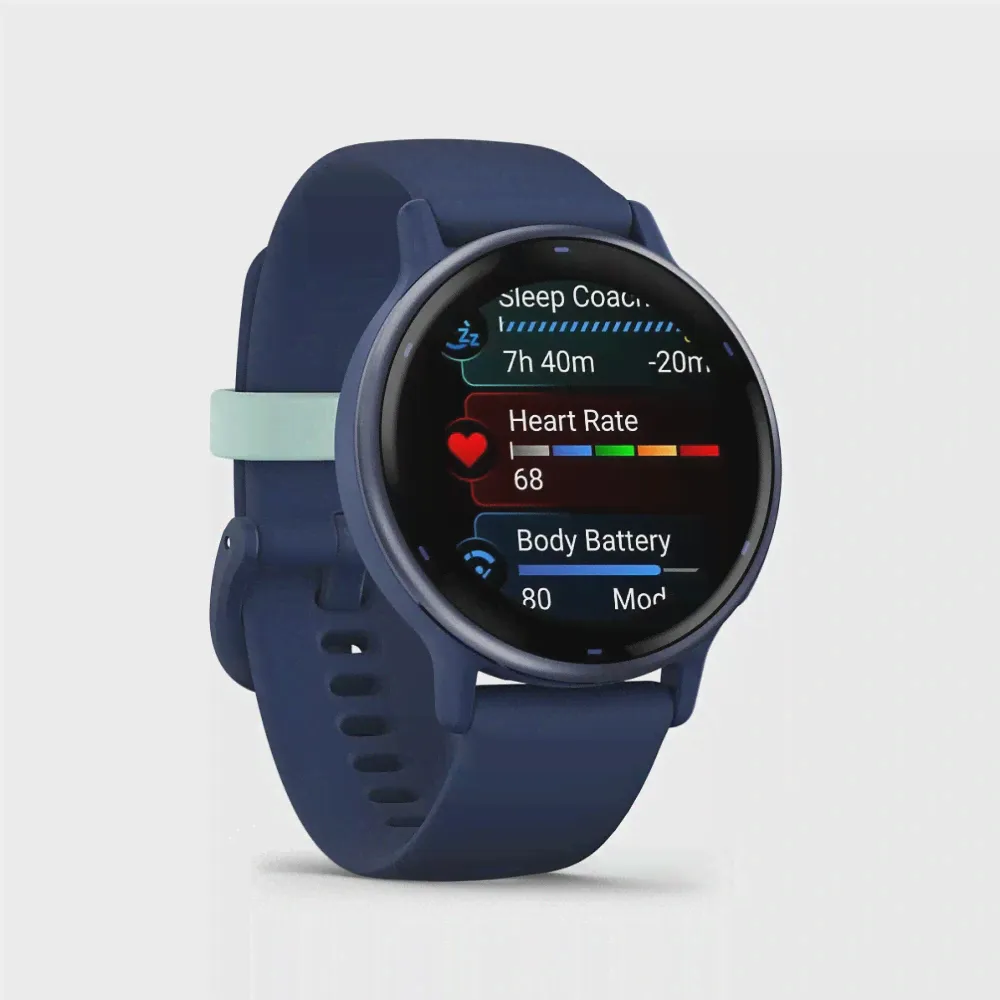Vivoactive 5 синие с металлически-синим безелем и силиконовым ремешком-2