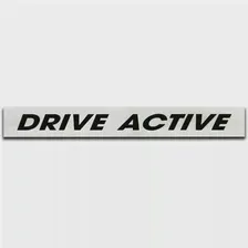 Шильдик , надпись, эмблема DRIVE ACTIVE (хром, пластик)15х2см на двухстороннем скотче