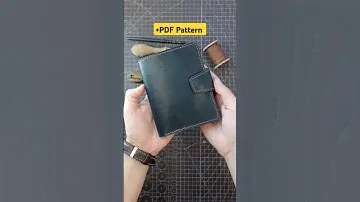 Большое мужское портмоне для полного набора документов. Men's leather wallet + PDF Pattern.